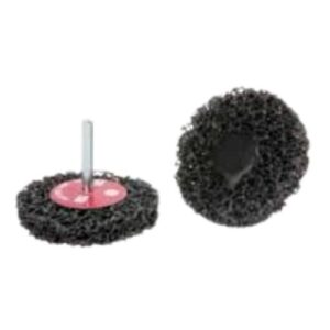 Disco abrasivo de limpieza polifibra con eje